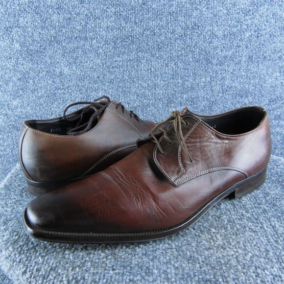 To Boot New York Men's Adam Derrick Derby Oxfords Brown Leather Size 10M Used - Picture 1 of 7